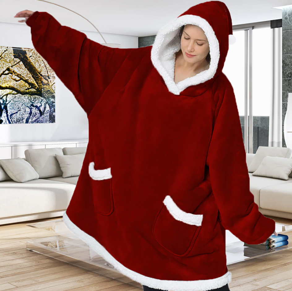 Pullover gigante in plaid ultra confortevole per un totale relax